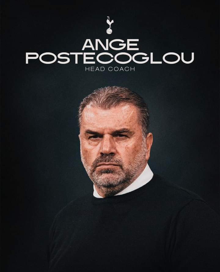 Official: Ange Postecoglou appointed as new Tottenham manager until June 2027