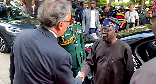 Tinubu arrives in France in first assignment outside Nigeria