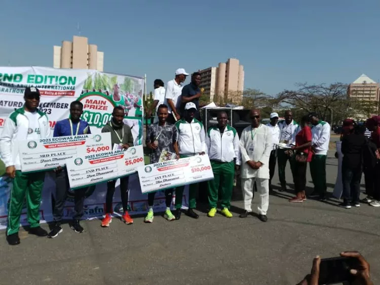 Nigerians Shine As Ethiopians Sweep 2023 ECOWAS Marathon In Abuja