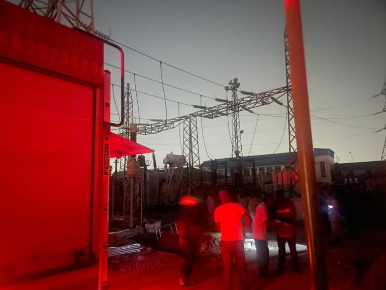 JUST-IN: Fire Guts Lagos TCN Substation