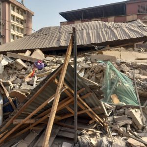 Sad As Baby, One Other Trapped In Lagos Building  Collapse