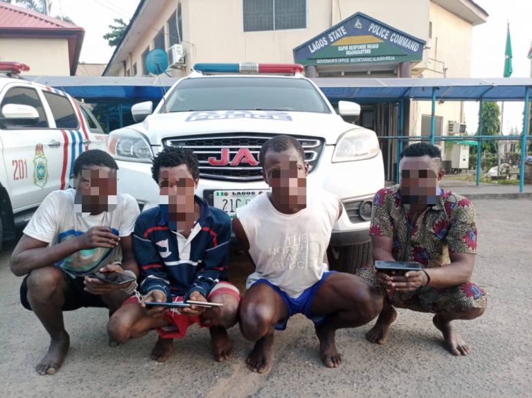 Police Arrest Four Suspected Traffic Robbers On Christmas Eve