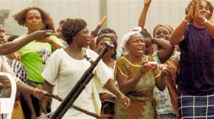 JUST IN: Protesting Plateau Women Burn Down Traditional Ruler’s House