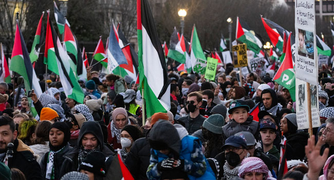 Protesters Storm White House In Gaza’s Support As War Enters 100th Day