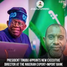 Tinubu Appoints Gaga New Director For NEXIM