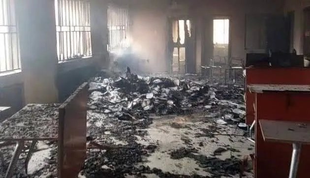 JUST IN: Fire Guts Kwara High Court Complex