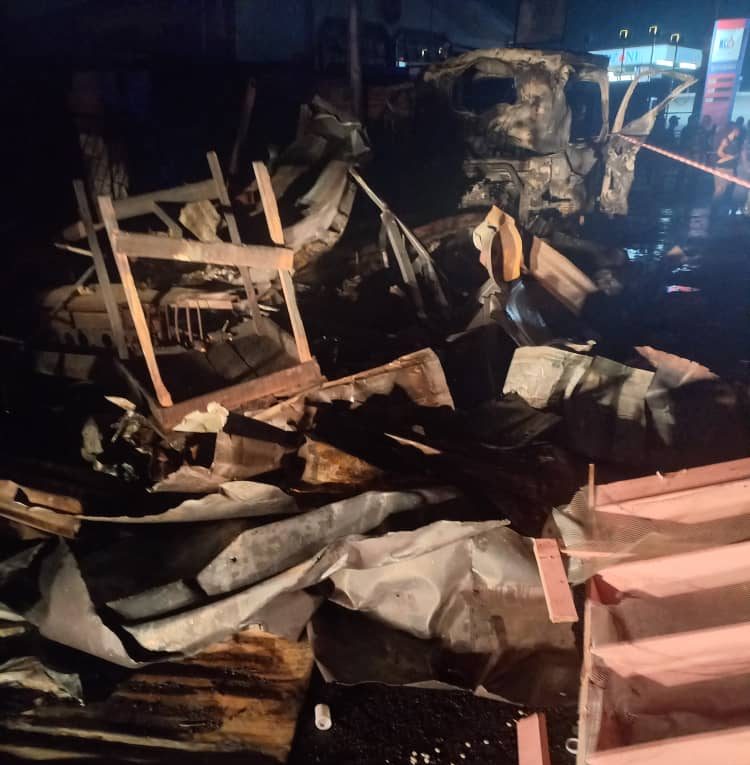 Lagos Tanker Explosion Destroys 18 Shops