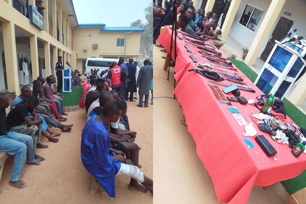 Adamawa Police Command Parades 58 Robbery, Kidnap Suspects