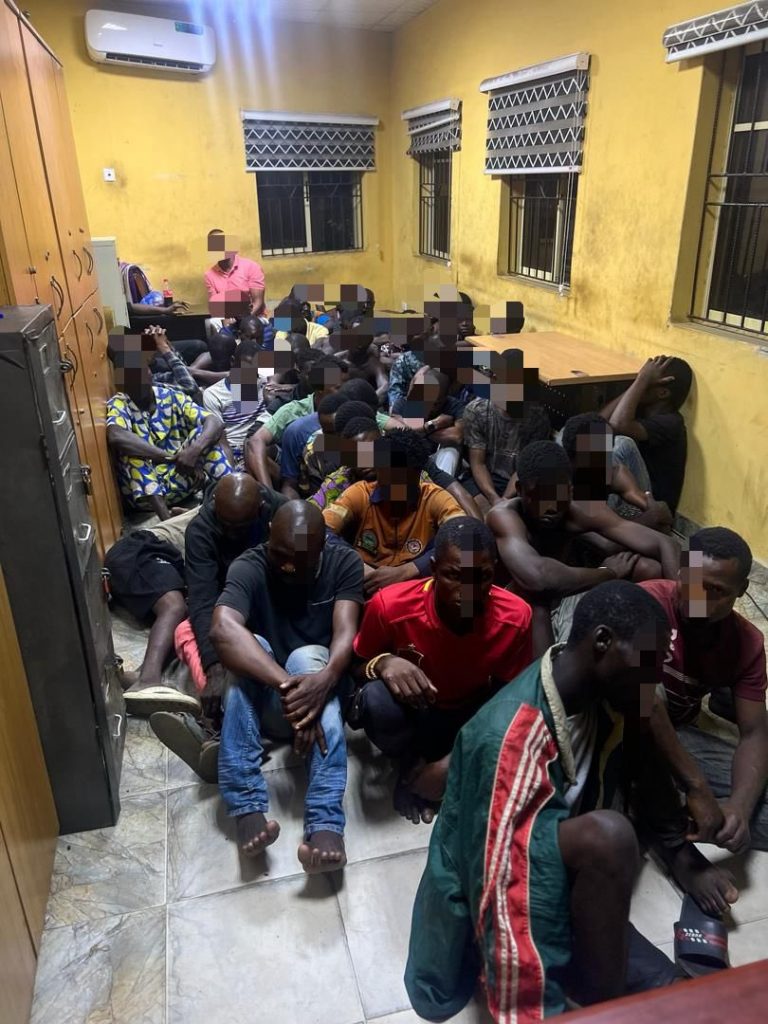 Police Arrest 43 Suspects During Midnight Raid In Lagos