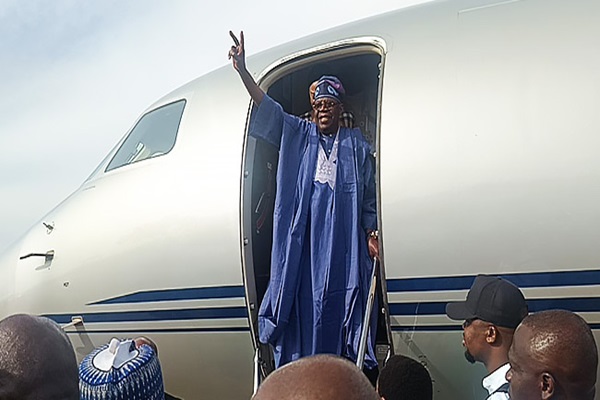 JUST-IN: Tinubu Arrives Abuja To Commission Road Project, Others