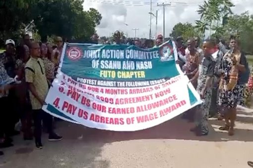 Withheld Salaries: SSANU, NASU Members Stage Nationwide Protests